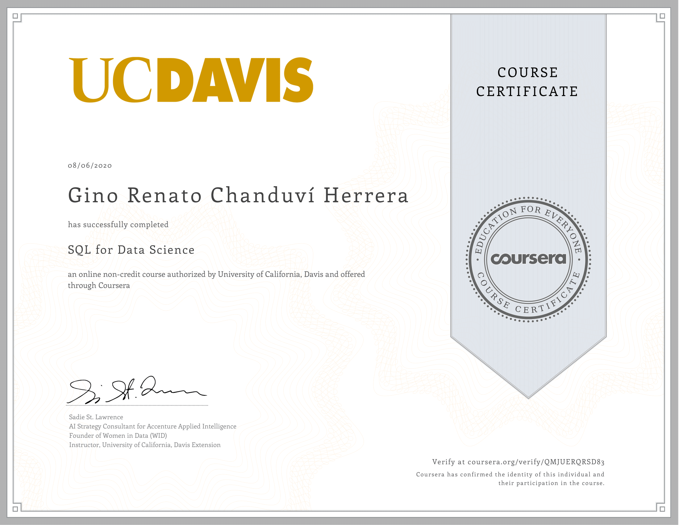 SQL For Data Science
